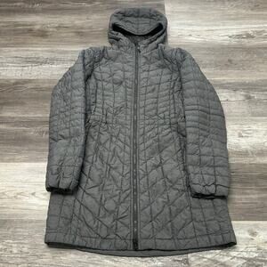 The North Face ThermoBall Eco Gray Womens S Nylon Quilted Parka‎ Puffer Jacket